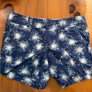 Lilly Pulitzer Firework Fourth of July Callahan Shorts Glow in the dark